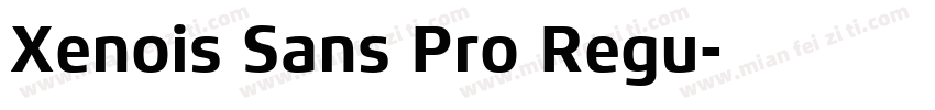 Xenois Sans Pro Regu字体转换